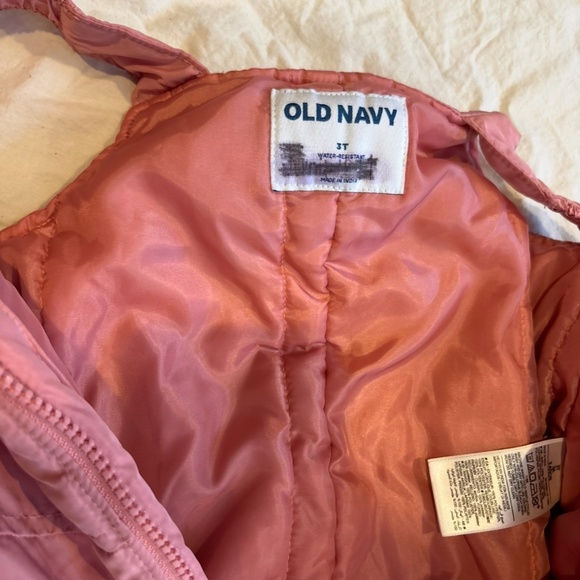 Old Navy Snow Bib 3T, pink girls snow pants - Picture 5 of 10